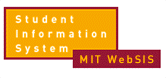 MIT WebSIS